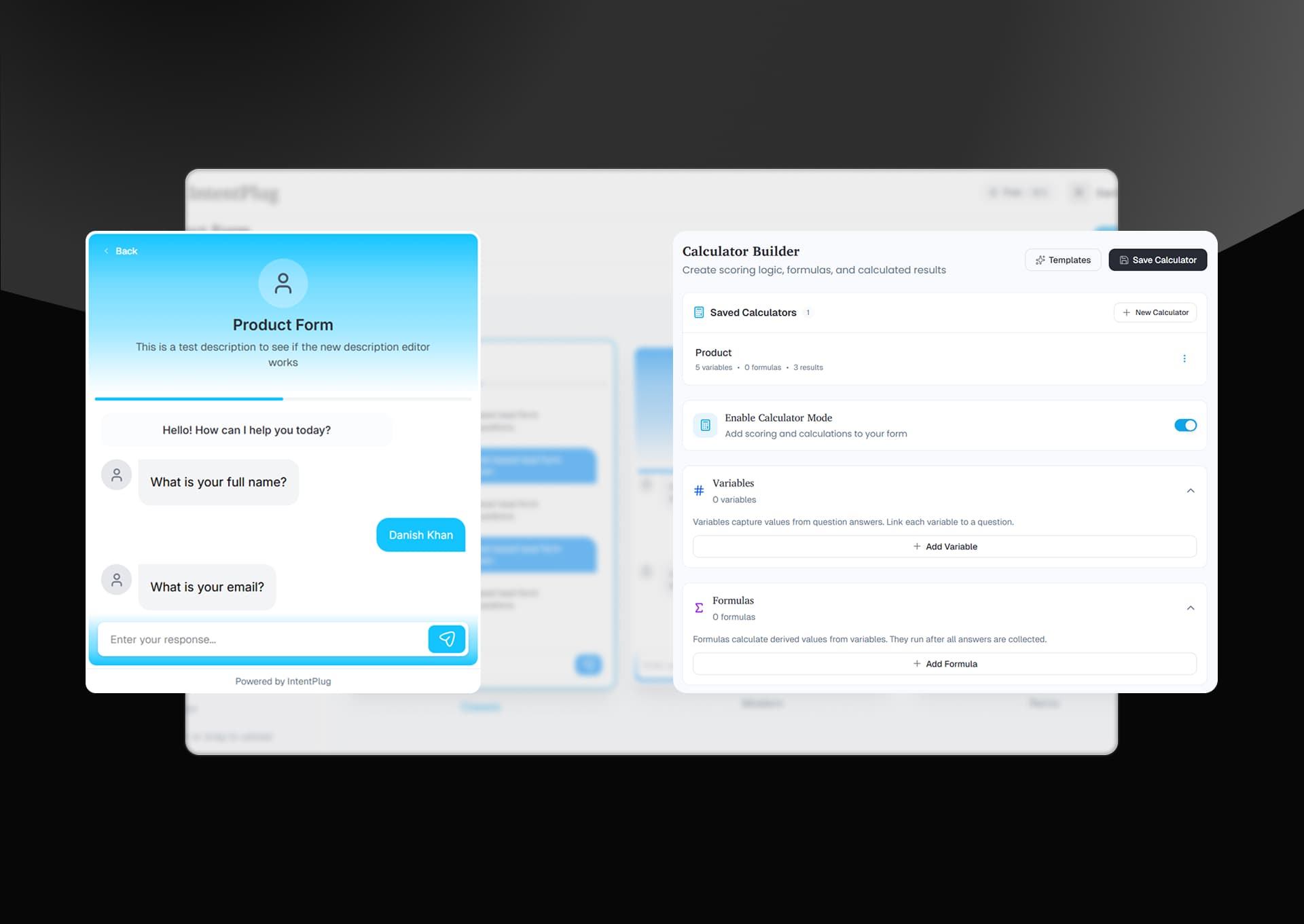 IntentPlug - Chat Based Forms